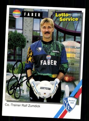 Ralf Zumdick Autogrammkarte VFL Bochum 1994-95 Original Signiert
