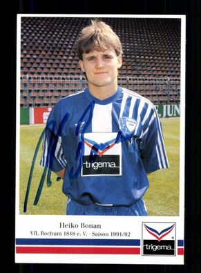 Heiko Bonan Autogrammkarte VFL Bochum 1991-92 Original Signiert
