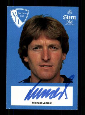 Michael Lameck Autogrammkarte VFL Bochum 1982-83 Original Signiert