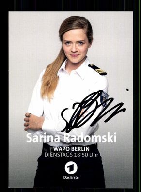 Sarina Radomski Wapo Berlin Autogrammkarte Original Signiert ## BC 209524