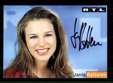 Janis Rattenni RTL Autogrammkarte Original Signiert # BC 209627