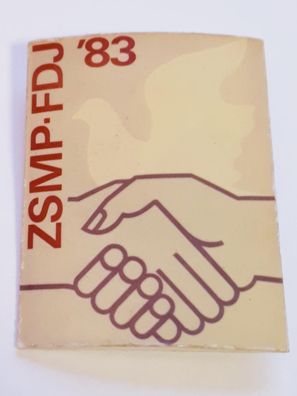 DDR Abzeichen FDJ ZSMP Treffen 1983