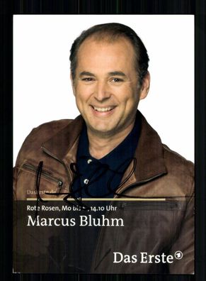 Marcus Bluhm Rote Rosen Autogrammkarte Original Signiert # BC 209138