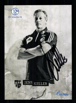 Jens Keller Autogrammkarte FC Schalke 04 2013-14 Original Signiert