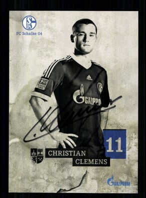 Christian Clemens Autogrammkarte FC Schalke 04 2013-14 Original Signiert