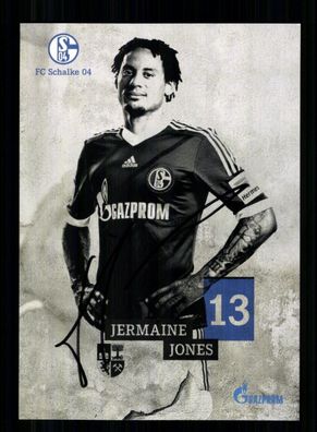 Jermaine Jones Autogrammkarte FC Schalke 04 2013-14 Original Signiert