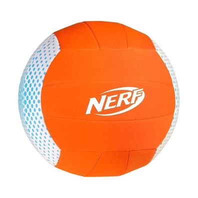 Happy People - NERF Neopren Volleyball Größe 4 (19cm) Wasserball Ball orange