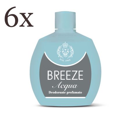 Breeze Deodorant Squeeze Acqua deo 6x 100 ml