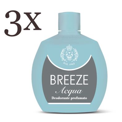Breeze Deodorant Squeeze Acqua deo 3x 100 ml