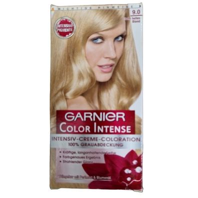 Garnier Sehr helles Blond 9.0 Haarfarbe Pflegekur mit Perlmutt & Blumenöl