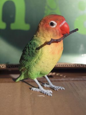 Agaporniden Deko Figur Unzertrennliche Vogel Pfirsichköpfchen Papagei Hotant Neu