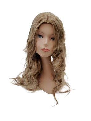 Kunsthaar Perücke gewelltes Haar 65cm Blond dunkelblond, auch für Cosplay etc