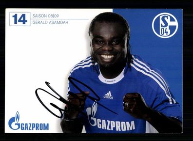 Gerald Asamoah Autogrammkarte FC Schalke 04 2008-09 Original Signiert