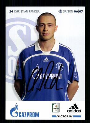 Christian Pander Autogrammkarte FC Schalke 04 2006-07 2. Karte Original Signiert