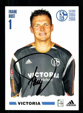 Frank Rost Autogrammkarte FC Schalke 04 2005-06 Original Signiert