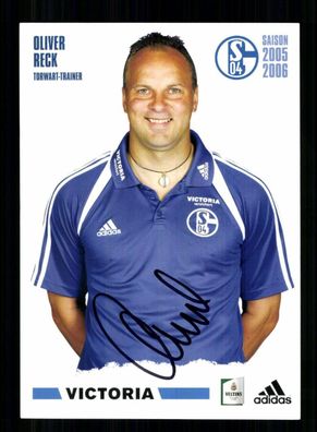 Oliver Reck Autogrammkarte FC Schalke 04 2005-06 Original Signiert
