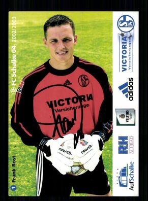 Frank Rost Autogrammkarte FC Schalke 04 2002-03 1. Karte Original Signiert