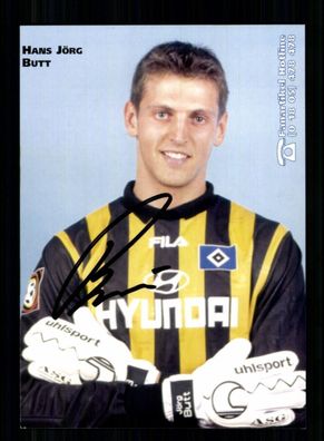 Hans Jörg Butt Autogrammkarte Hamburger SV 1998-99 Original Signiert