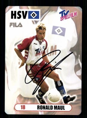 Ronald Maul Autogrammkarte Hamburger SV 2000-01 Original Signiert