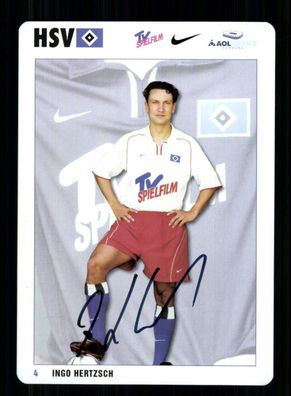 Ingo Hertzsch Autogrammkarte Hamburger SV 2001-02 Original Signiert