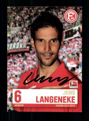 Jens Langeneke Autogrammkarte Fortuna Düsseldorf 2011-12 Original Signiert