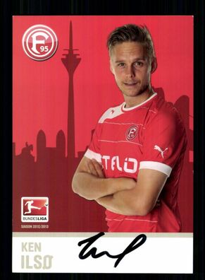Ken Ilso Autogrammkarte Fortuna Düsseldorf 2012-13 Original Signiert