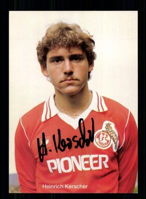 Heinrich Kerscher Autogrammkarte 1 FC Köln 1980-81 Original Signiert