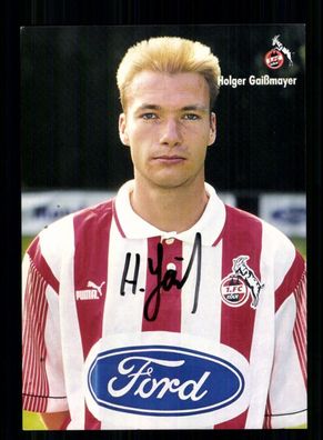 Holger Gaißmayer Autogrammkarte 1 FC Köln 1995-96 Original Signiert