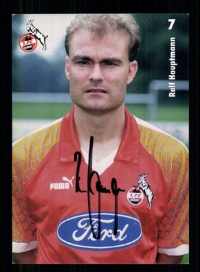 Ralf Hauptmann Autogrammkarte 1 FC Köln 1997-98 Original Signiert