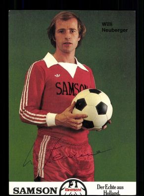 Willi Neuberger Autogrammkarte Eintracht Frankfurt 1977-78 Original Signiert