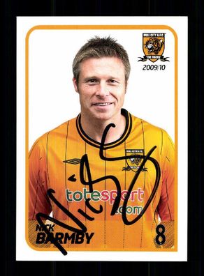 Nick Barmby Autogrammkarte Hull City 2009-10 Original Signiert