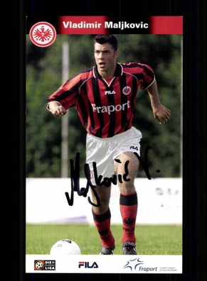Vladimir Maljkovic Autogrammkarte Eintracht Frankfurt 2001-02 Original Signiert