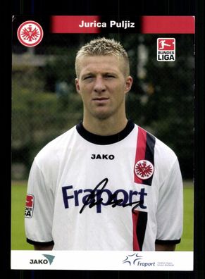 Jurica Puljiz Autogrammkarte Eintracht Frankfurt 2004-05 Original Signiert
