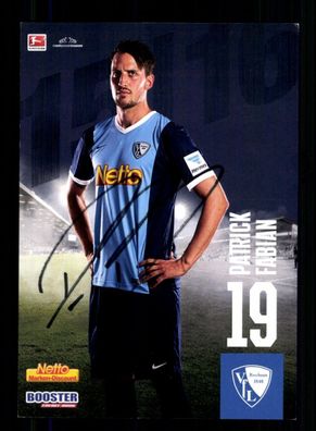 Patrick Fabian Autogrammkarte VFL Bochum 2015-16 Original Signiert