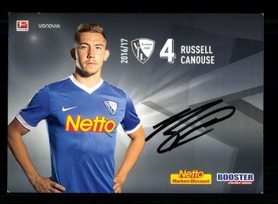 Russell Canouse Autogrammkarte VFL Bochum 2016-17 Original Signiert