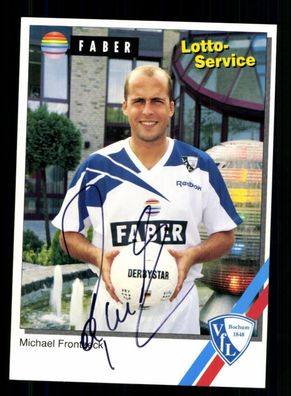 Michael Frontzeck Autogrammkarte VFL Bochum 1994-95 Original Signiert