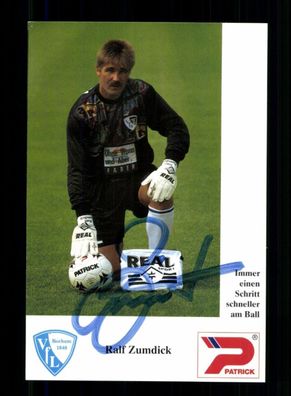 Ralf Zumdick Autogrammkarte VFL Bochum 1992-93 Original Signiert