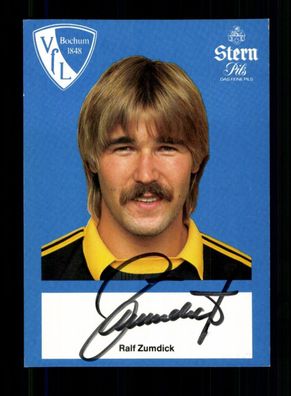 Ralf Zumdick Autogrammkarte VFL Bochum 1982-83 Original Signiert