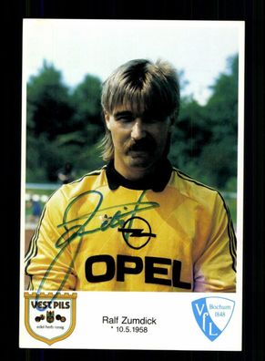Ralf Zumdick Autogrammkarte VFL Bochum 1986-87 Original Signiert