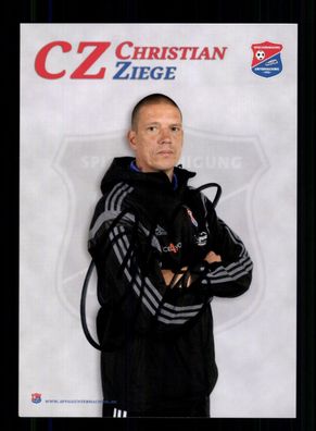 Christian Ziege Autogrammkarte SpVgg Unterhaching 2014-15 Original Signiert