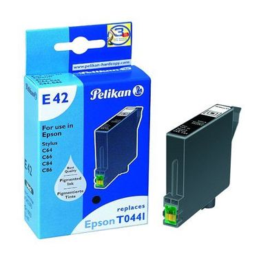 Pelikan Patrone E42 kompatibel mit Epson T044140 für Espon Stylus C84 schwarz