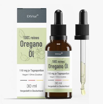 Oregano Öl mit 80% Carvacrol - 100% ätherisches Oregano Öl ohne Zusätze