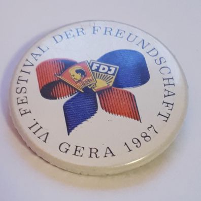 DDR Abzeichen VII. Festival der Freundschaft Gera 1987