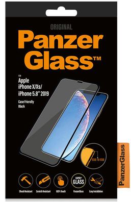 PanzerGlass Displayschutz passend für Apple iPhone 11 Pro/ Xs/ X Edge-to-Edge klar