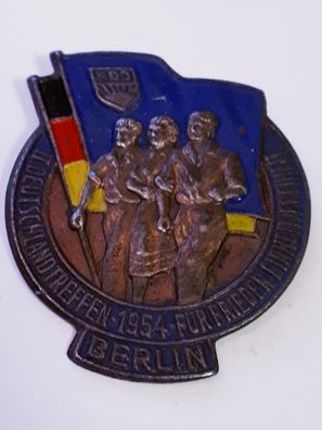 DDR FDJ Abzeichen II. Deutschlandtreffen Berlin 1954