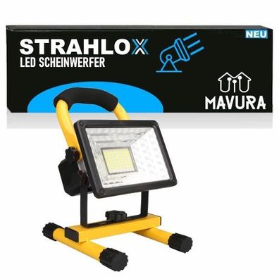 Strahlox LED Arbeitsscheinwerfer Flutlicht Arbeitsleuchte Baustrahler Strahler batter