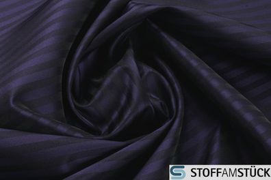 Stoff Polyester Taft Streifen anthrazit lila breit JAB Anstoetz 9-7689-053