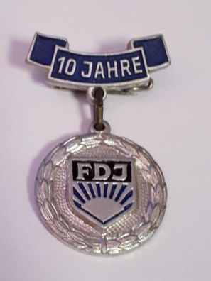 DDR Abzeichen 10 Jahre FDJ
