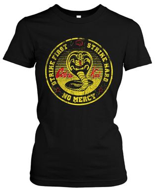 Cobra Kai Damen Girlie T-Shirt | MMA Karate Miyagi Boxen Kung Fu Kult Kid | M4