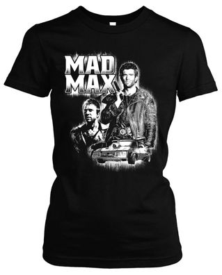 Mad Max Damen Girlie T- Shirt | Mel Gibson Braveheart Lethal Weapon Kult | M4
